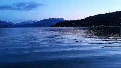 Ondes stationnaires sur le lac d'Annecy 16 nov 2019