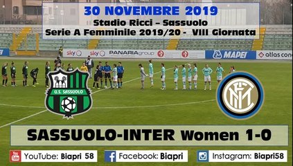 30/11/2019 SASSUOLO-INTER WOMEN 1-0