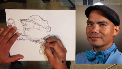 5 Minute Drawing Challenge - Orlando Jose as a Super Hero (Requested)