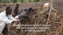 Intempéries au Kenya: des villageois fouillent les décombres