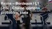 Reims – Bordeaux / L1 (J15) : Chaîne, compos probables, stats
