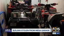 $25,000 worth of items stolen from Mesa garage