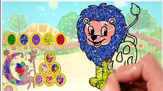 Glitter Tiger Drawing And Coloring Pages For Kids , Tiger Painting for Kids and Toys