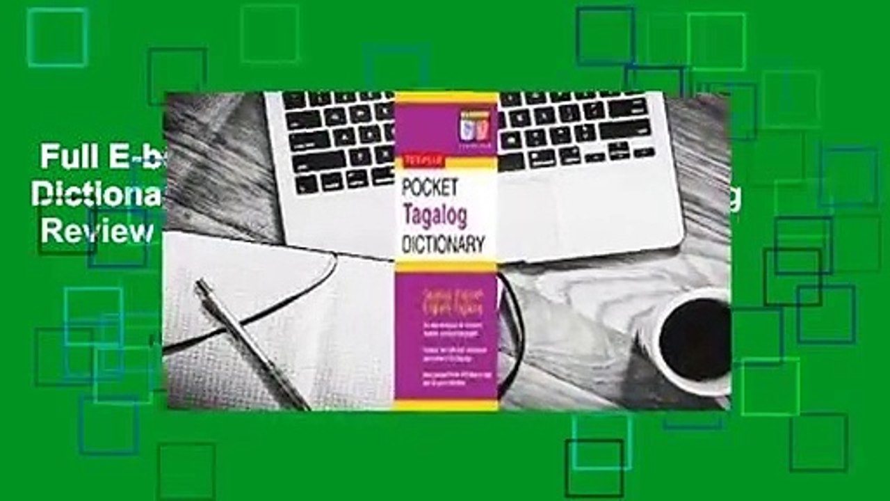 Full E-book  Pocket Tagalog Dictionary: Tagalog-English English-Tagalog  Review