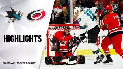 NHL Highlights | Sharks @ Hurricanes 12/05/19