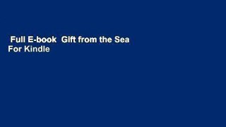 Full E-book  Gift from the Sea  For Kindle