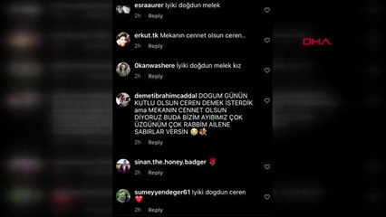 Ceren özdemir'in doğum günü, 'iyi ki doğdun melek, seni hiçbir zaman unutmayacağız'