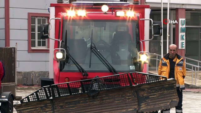 112 Acil Servis ekipleri zorlu kış görevine hazır