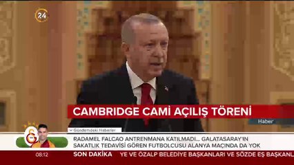 Başkan Erdoğan Cambridge Cami açılış törenine katıldı