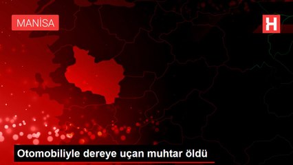 Otomobiliyle dereye uçan muhtar öldü