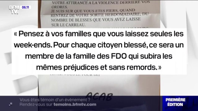Des CRS ont reçu des lettres de menaces de mort à leur domicile