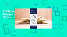 Full E-book  How Successful People Think: Change Your Thinking, Change Your Life  Review