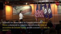 Les démocrates vont commencer à rédiger l'acte d'accusation contre Donald Trump