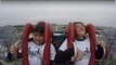 Little Boy Cries While Sitting On Slingshot Ride With Sister