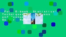 Full E-book  Statistical Techniques in Business and Economics  Best Sellers Rank : #2