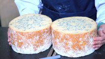 How traditional English Stilton cheese is made at a 100-year-old dairy