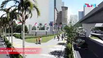 Penampakan Revitalisasi Pedestrian Jalan Satrio Casablanca
