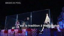 Donald et Melania Trump à la cérémonie d'illumination du sapin de Noël national