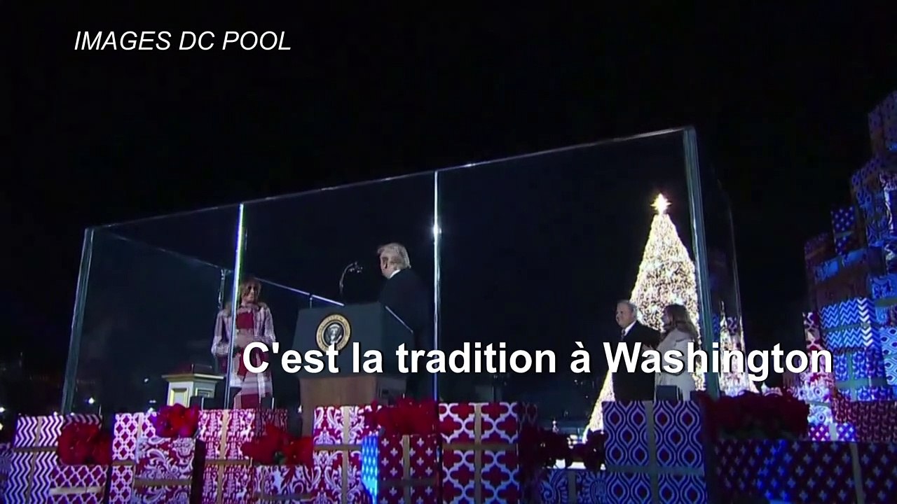 Donald et Melania Trump à la cérémonie d'illumination du sapin de Noël national