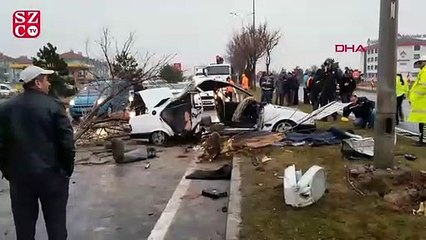 Kütahya’daki trafik kazasında acı tesadüf