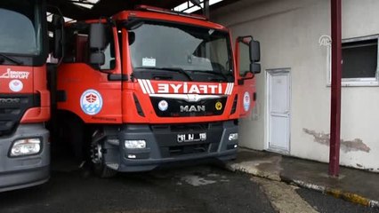 Trabzon'da itfaiye erleri AA'nın "Yılın Fotoğrafları" oylamasına katıldı