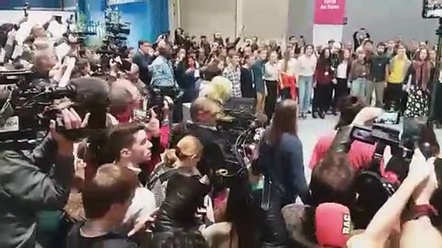 Recibimiento de Greta Thunberg en la COP25
