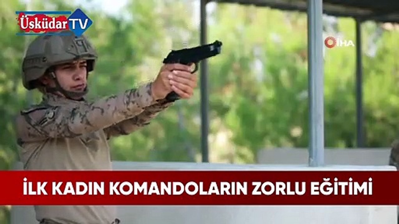 İlk kadın komando astsubaylardan zorlu eğitim