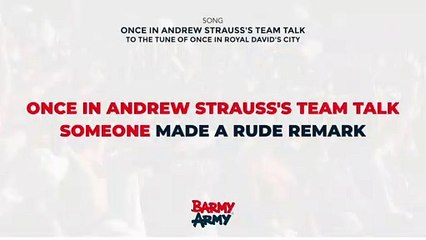 Once In Andrew Strauss's Team Talk