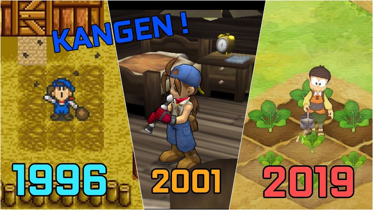 Harvest Moon Evolusi dari Masa Ke-masa 1996 - 2019