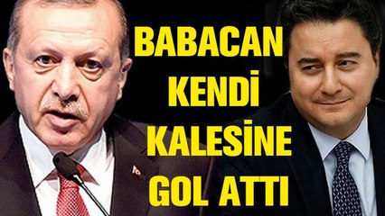 Ali Babacan kendi kalesine gol attı! Şaşırtan çıkış