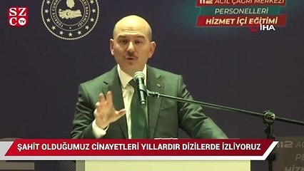 Süleyman Soylu: Şahit olduğumuz cinayetleri yıllardır dizilerde izliyoruz