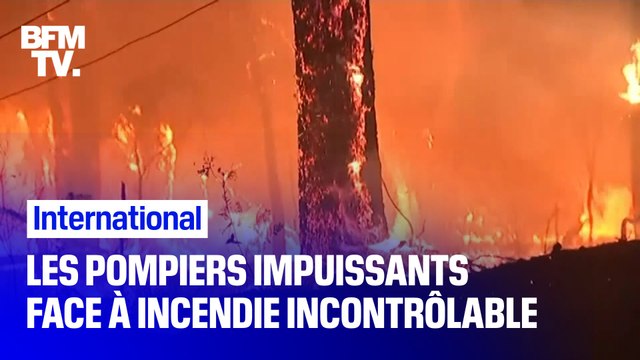 En Australie, les pompiers ne parviennent pas à maîtriser ces flammes géantes