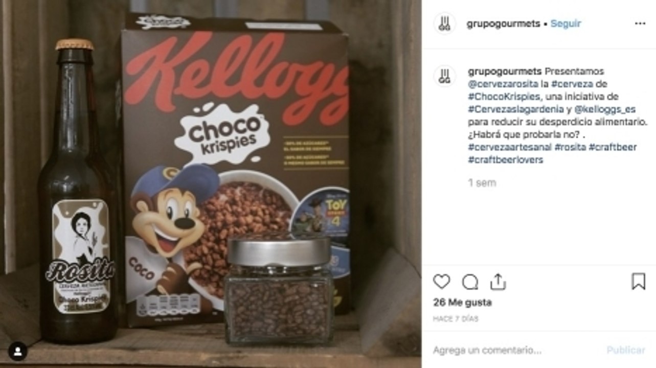 Nueva cerveza hecha con Choco Krispies