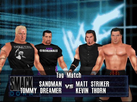 WWE Summerslam Mod Matches The Sandman & Tommy Dreamer vs Kevin Thorn & Matt Striker