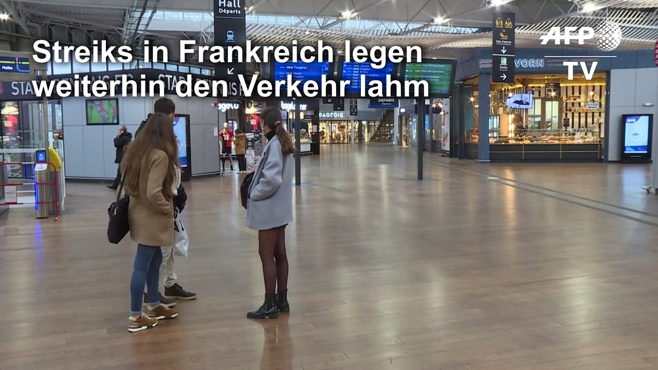 Streiks in Frankreich legen weiterhin Verkehr lahm