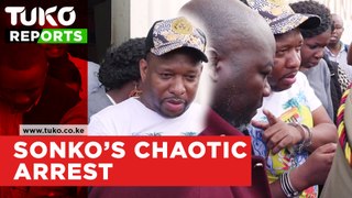 Nairobi governor Mike sonko chaotic arrest