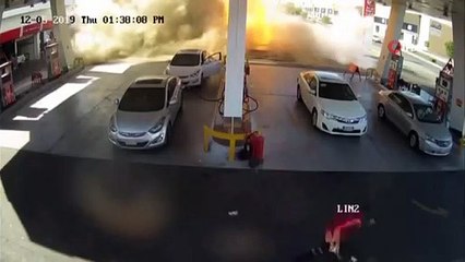 Medine'de benzin istasyonunda patlama