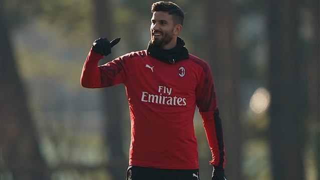 Il torello dei rossoneri con Mister Pioli