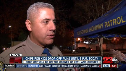 CHiPS for Kids drop off event downtown Bakersfield Friday