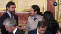 Espinosa de los Monteros de compadreo y risas con el comunista Iglesias