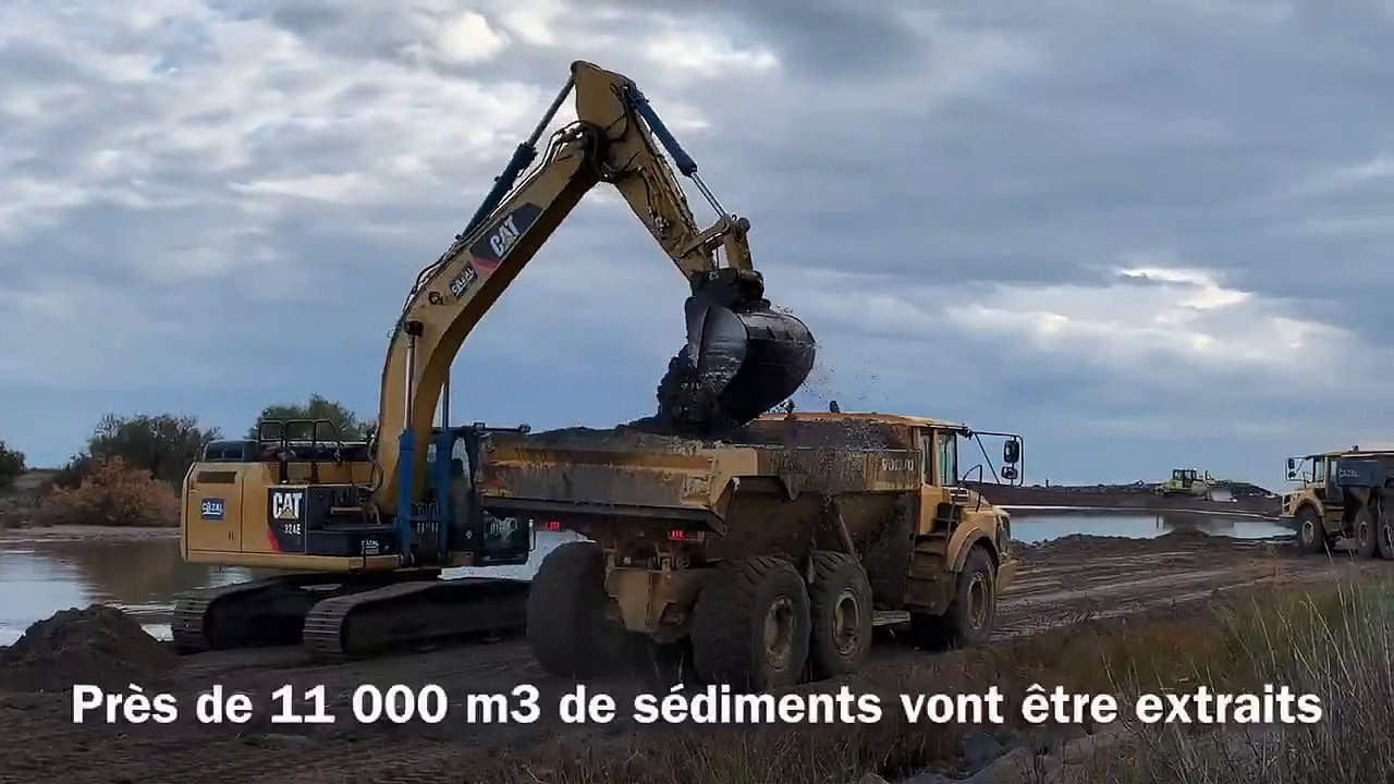 VIAS - l’Agglo entame des travaux de réouverture du débouché du clôt et de ré-ensablement des plages