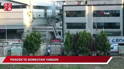 Pendik'te korkutan fabrika yangını!