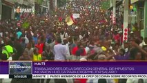 Trabajadores de la Dirección de Impuestos de Haití  inician huelga