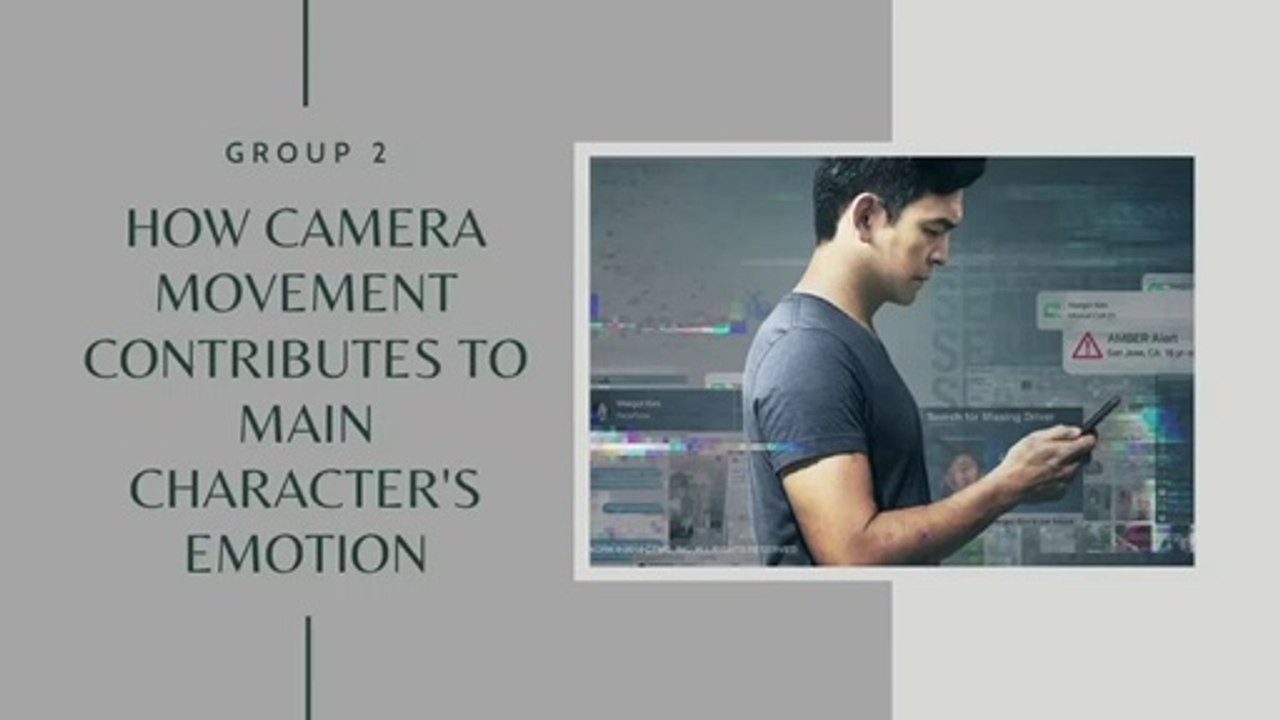 Camera Movement Analysis in 'Searching"