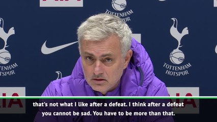 We need to be angry, not sad after United defeat - Mourinho