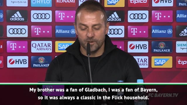 Flick looking forward to another 'Gladbach-Bayern 'classic'