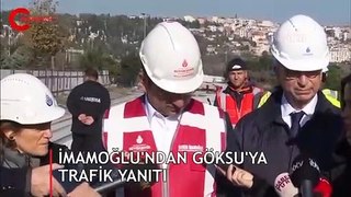 İmamoğlu'ndan AK Partili Göksu'ya ''trafik'' yanıtı