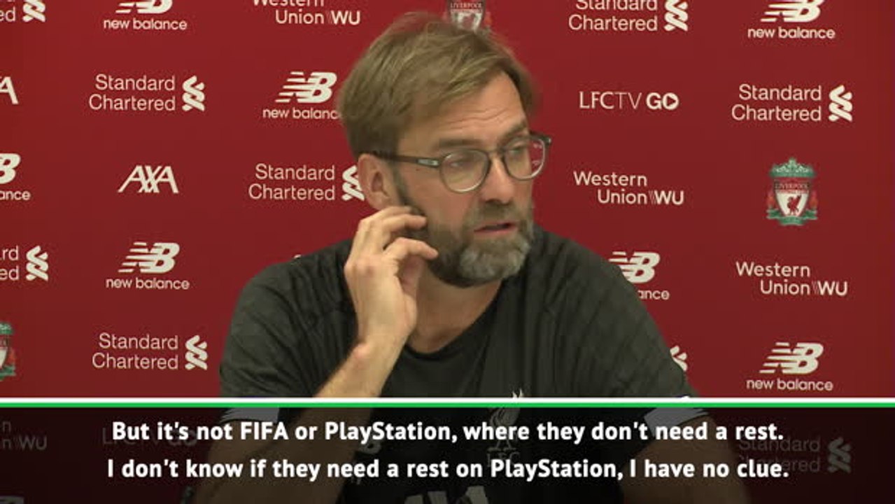 It's not PlayStation, our players need a rest! - Klopp