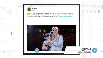 Social media reacts to Caroline Wozniacki's retirement announcement