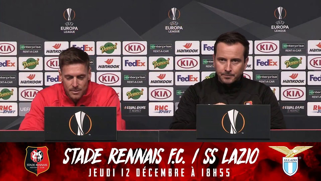 Europa League. Stade Rennais F.C. / SS Lazio : conférence de presse